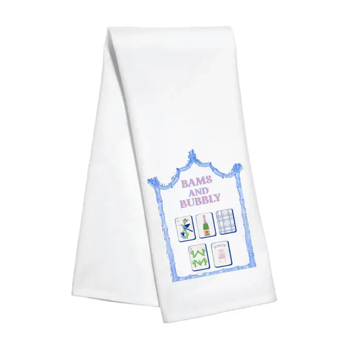 Bams and Bubbly - Mahjong Kitchen Towel