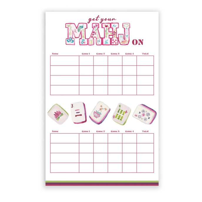 Mahjong Scorecard Notepad