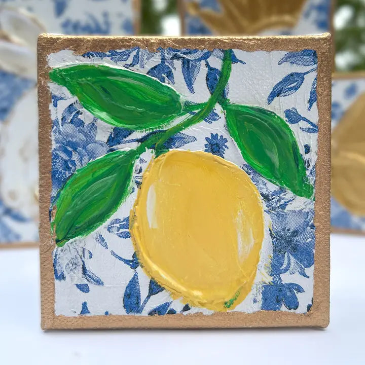 Lemon Chinoiserie Art Mini