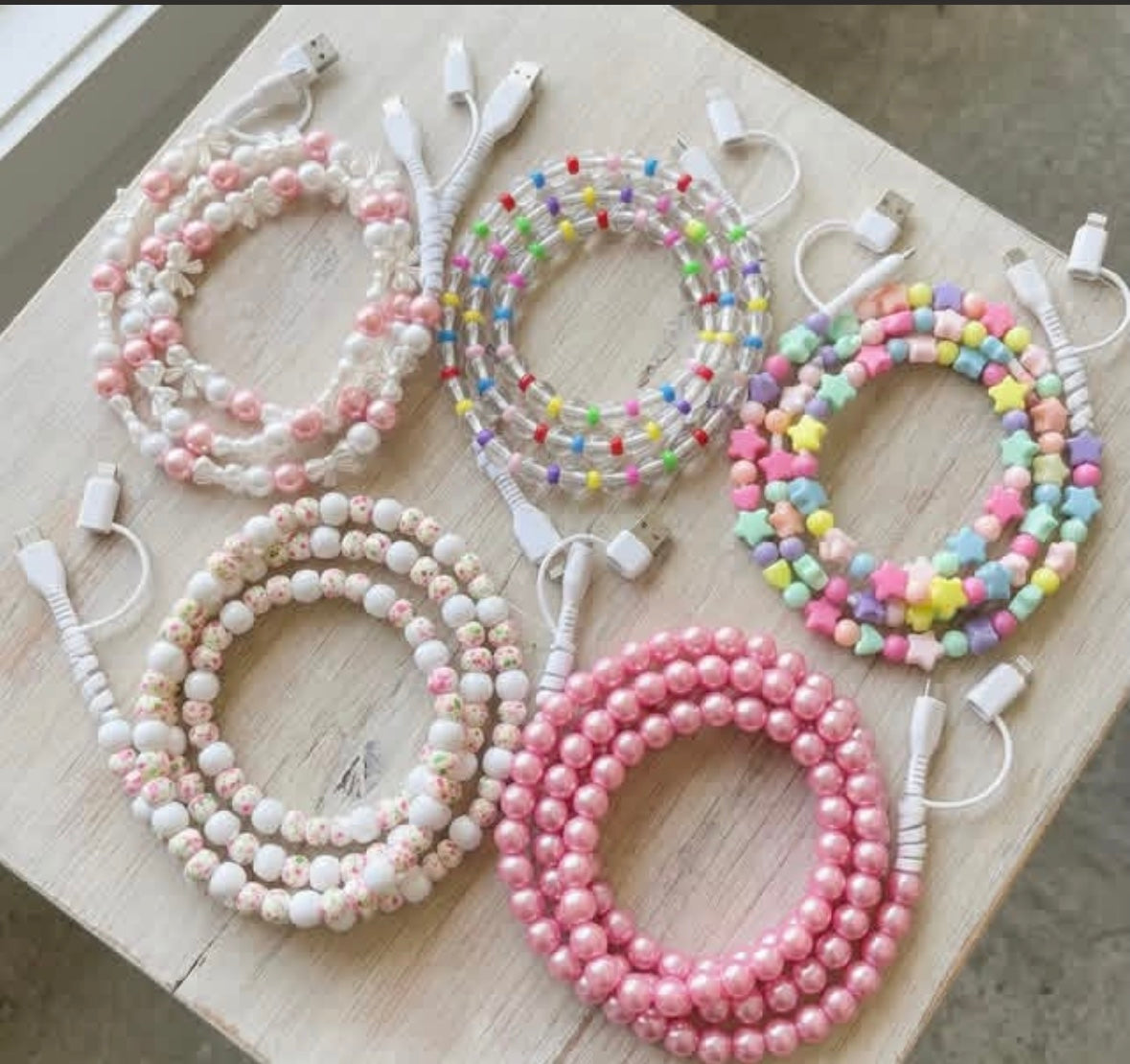Beaded Phone Chargers