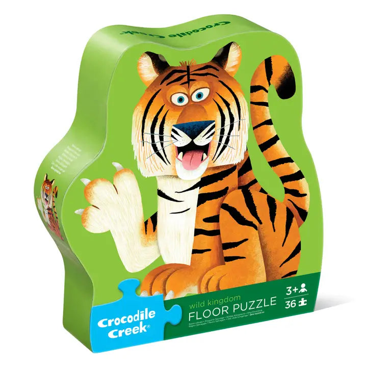 36-Piece Shaped Box Puzzle Tigers