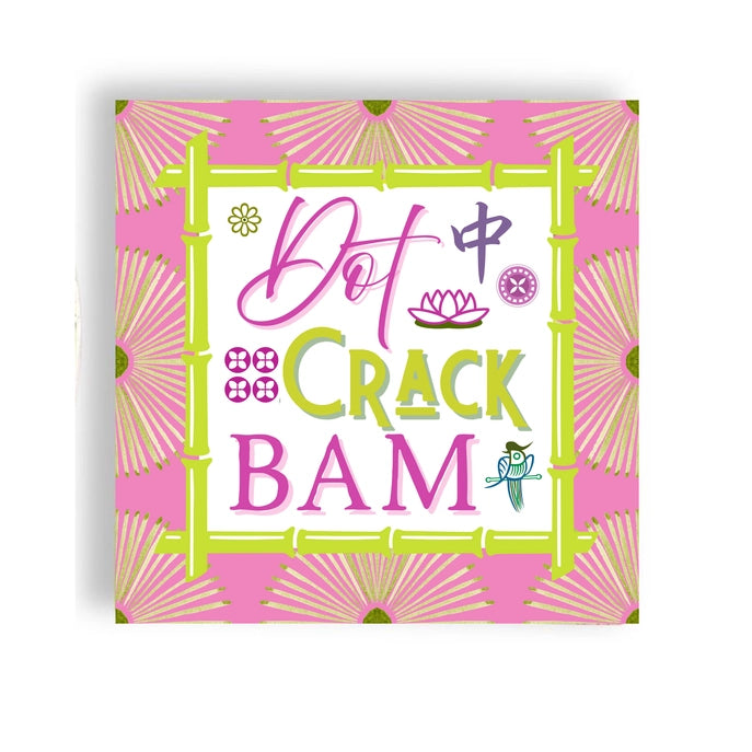 Mahjong Dot Crack Bam Cocktail Napkins 24ct