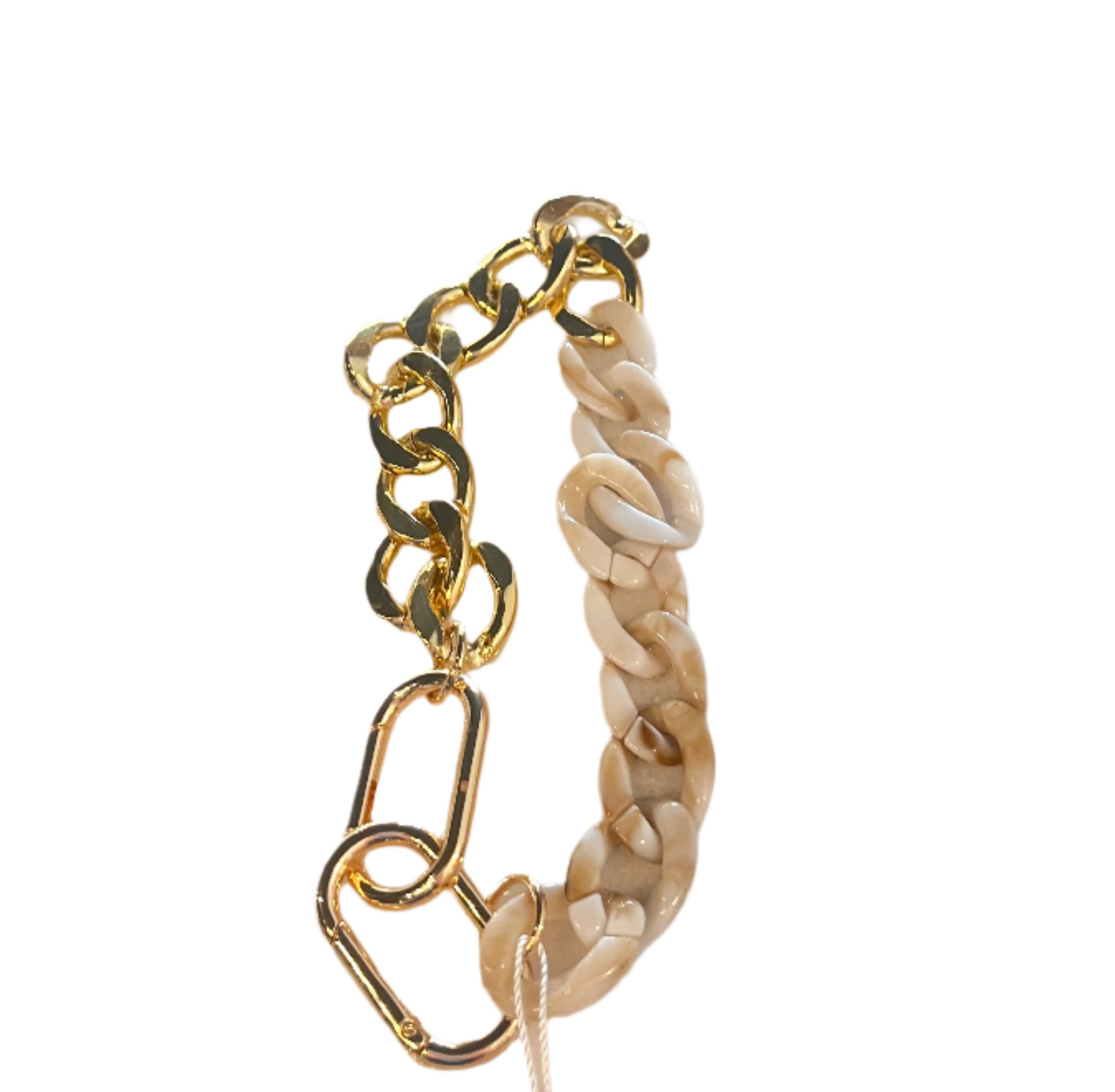 Chain Bag Charm- Ivory