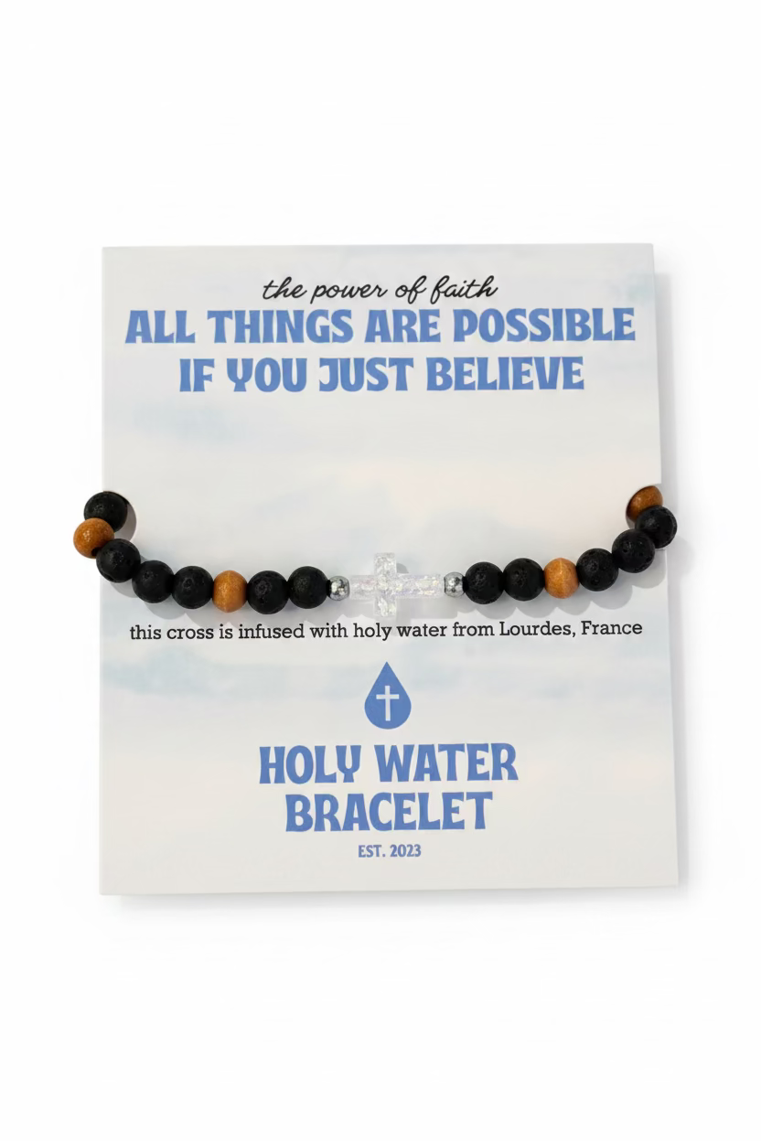 Holy Water Cross Bracelets