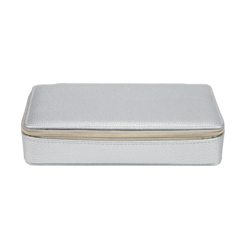 Leah 2 Week Travel Pill Box Silver