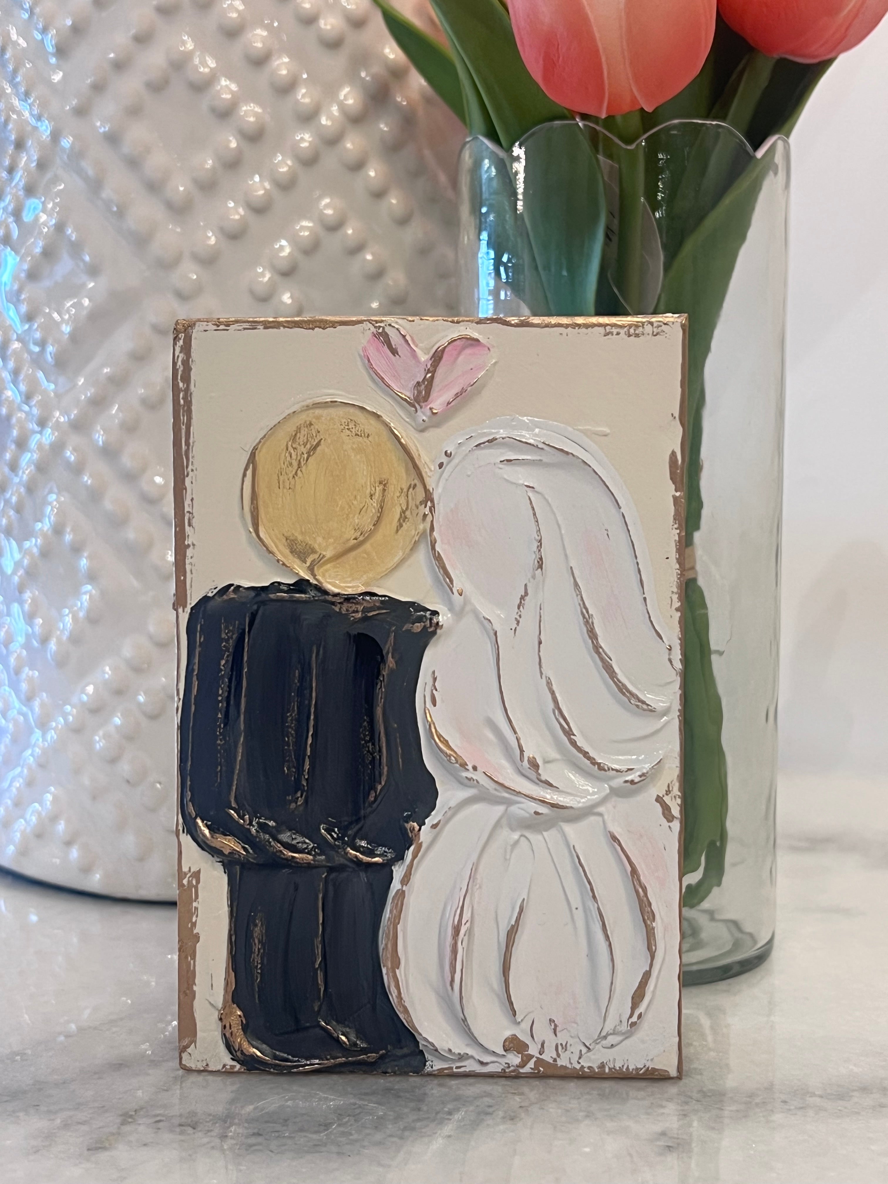 Bride and Groom Wedding Block