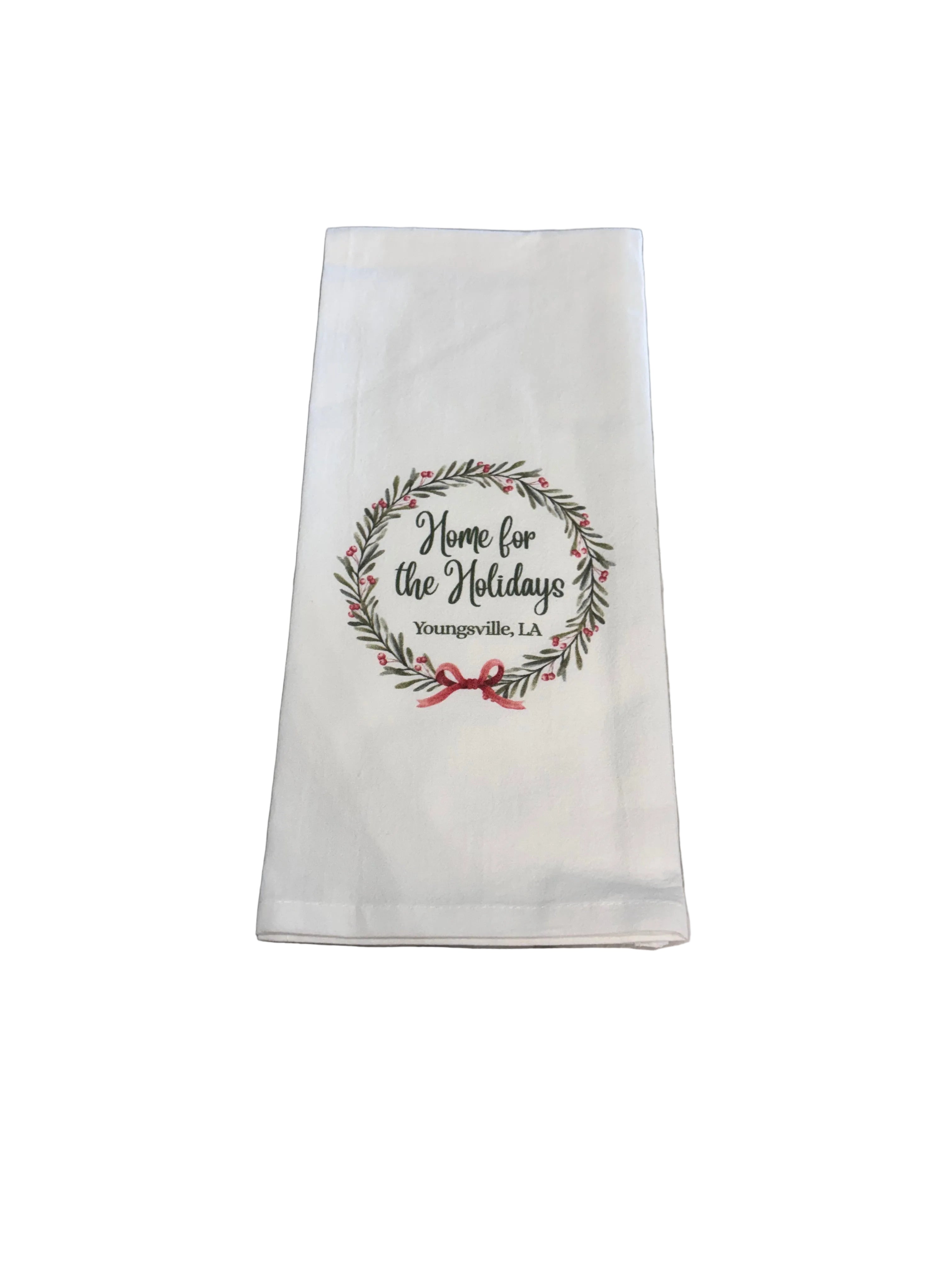 Home For The Holidays Tea Towel