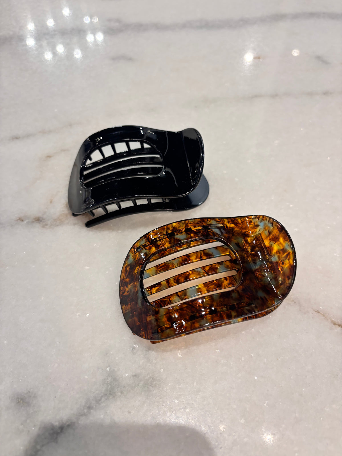 Acetate Classic Flat Hair Clips
