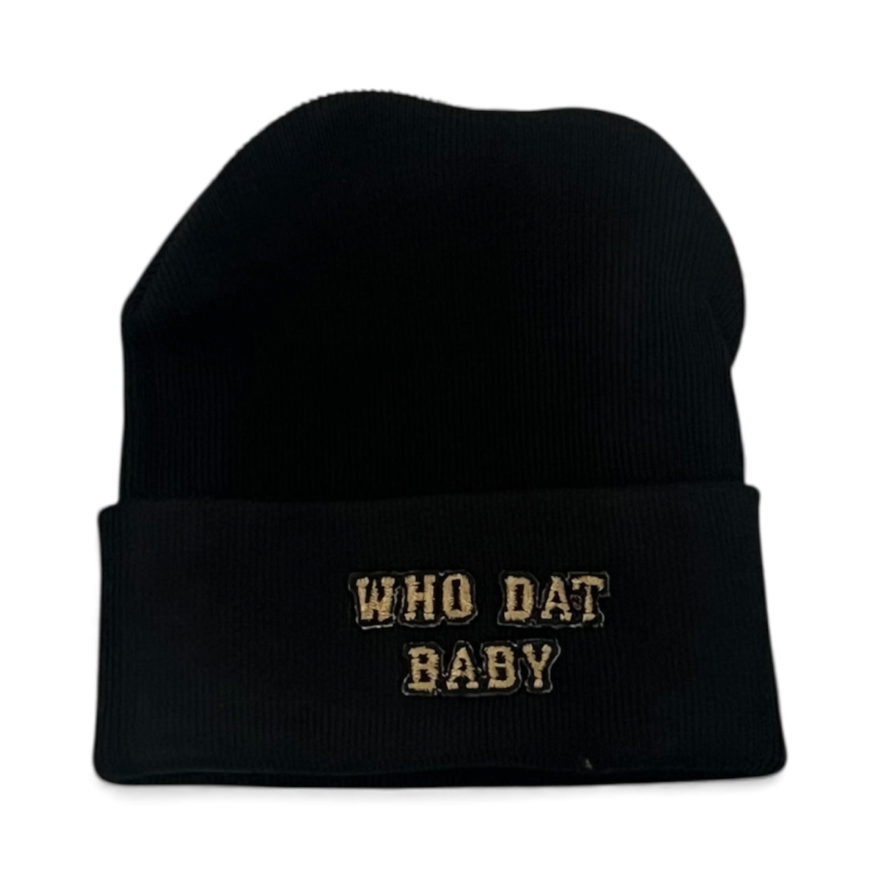 Who Dat Baby Newborn Knit Cap