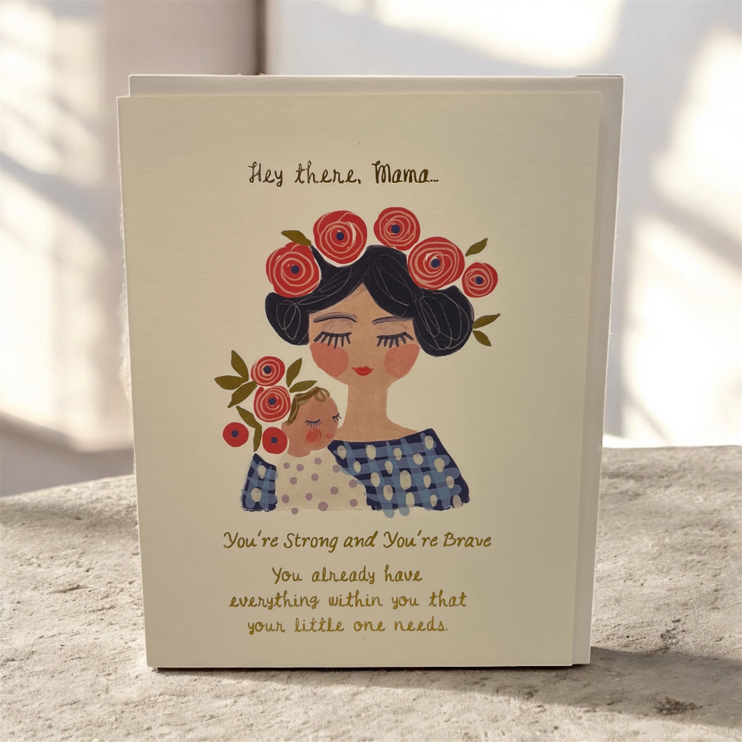 Stannie & Lloyd Greeting Card - Hey, There Mama
