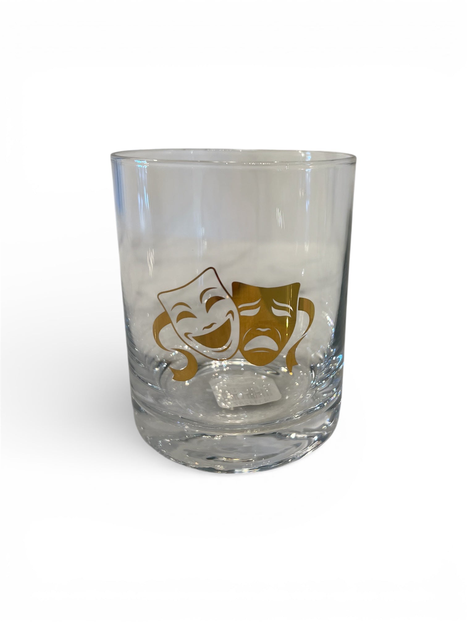 Mardi Gras Mask Rocks Glass