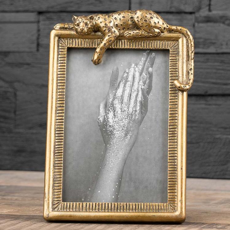 Chehoma Golden Panther Picture Frame