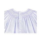 Lavender Smocked Dress with Voile Insert