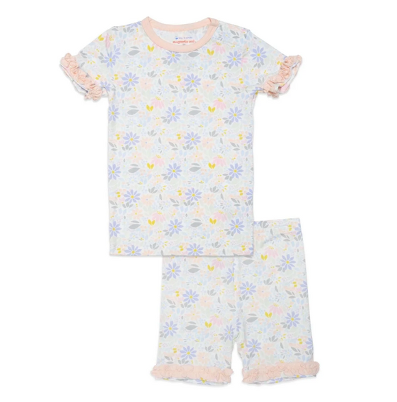 Darby Modal Magnetic No Drama Pajama Shortie Set With Ruffles