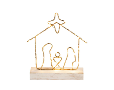 Light Up Wire Nativity