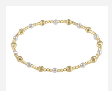 Gold and pearl bracelet