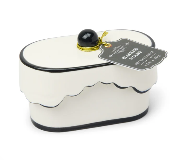 Paddywax Black Fig & Olive - Chérie Ceramic Candle