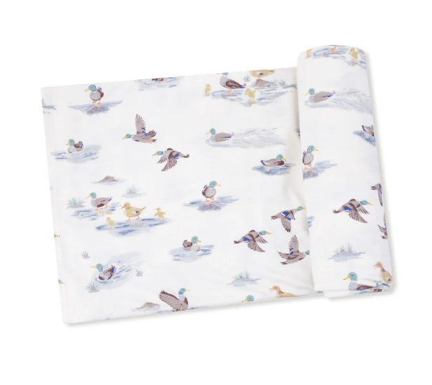Migrating Mallards Swaddle Blanket