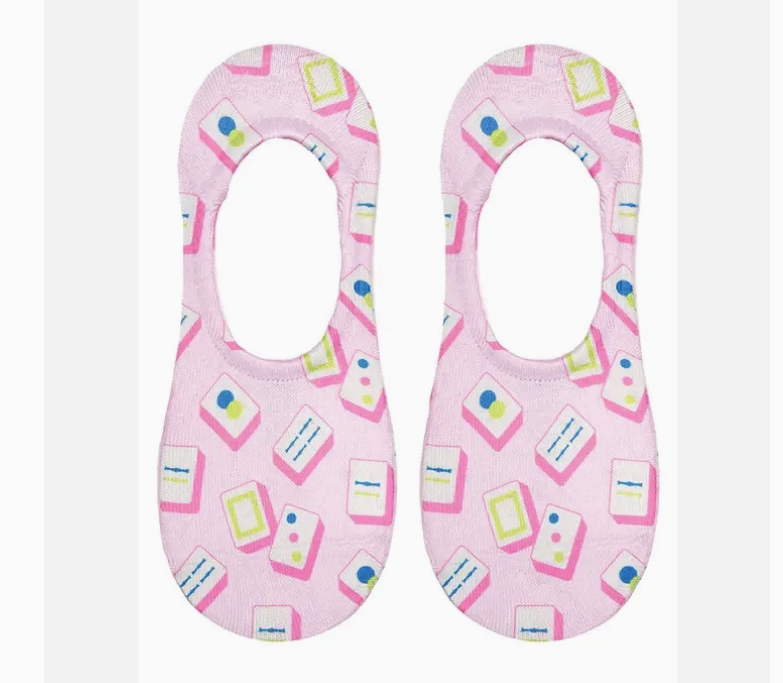 Mahjong Tiles No Show Socks