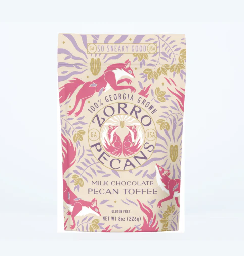 Milk Chocolate Pecan Toffee - 8oz