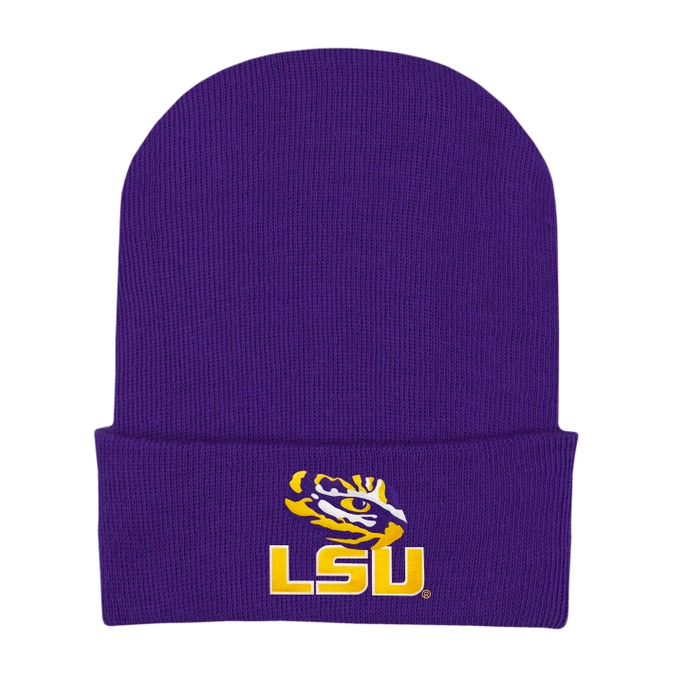 LSU Newborn Knit Cap