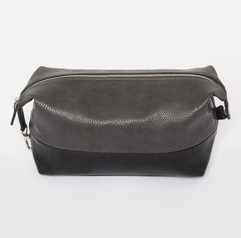 Alpha Deluxe Toiletry Bag Gray & Black