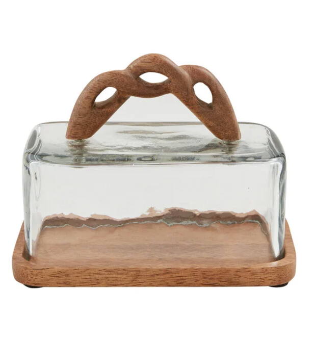 Braided Handle Butter Dish