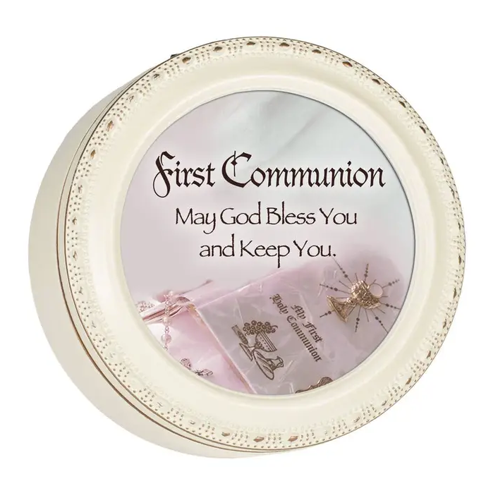 First Communion Ivory Keepsake Box