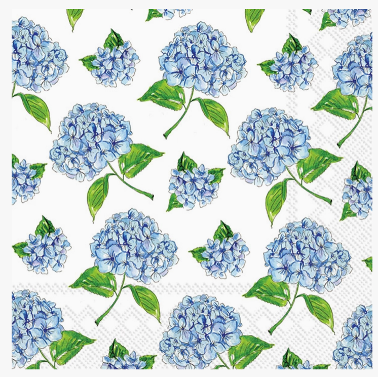 Hydrangea Scatter Paper Cocktail Napkins 20ct