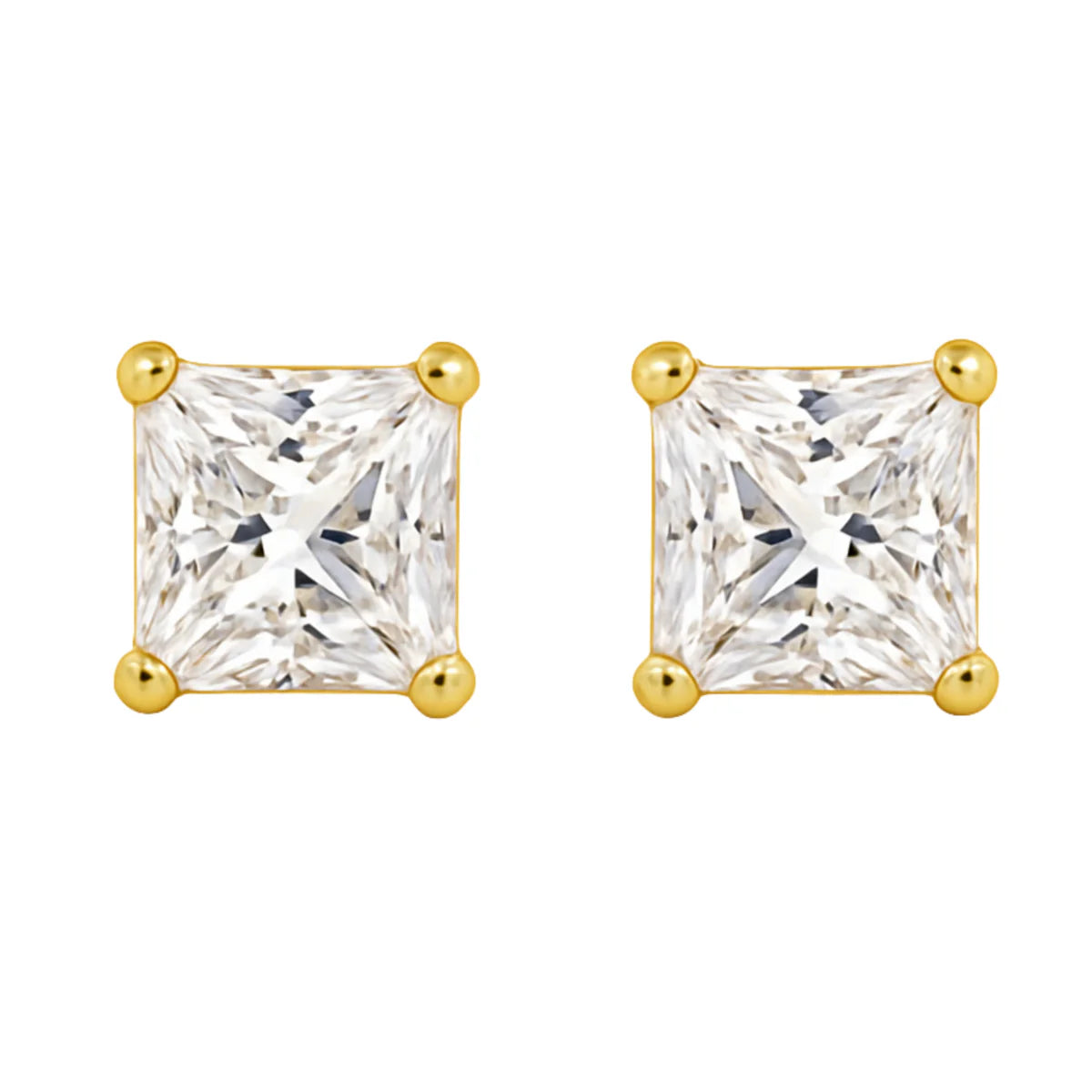 Aubrey Adele Square Simulated Diamond Earrings