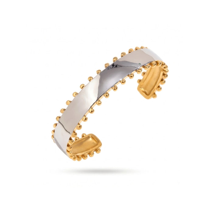 Mixed Metal Statement Cuff