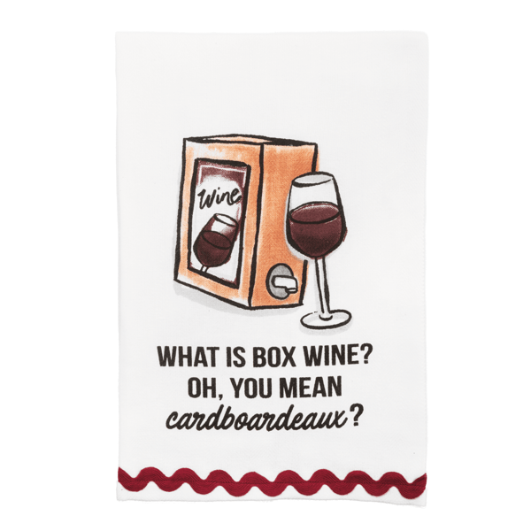 Box Wine Tea Towel