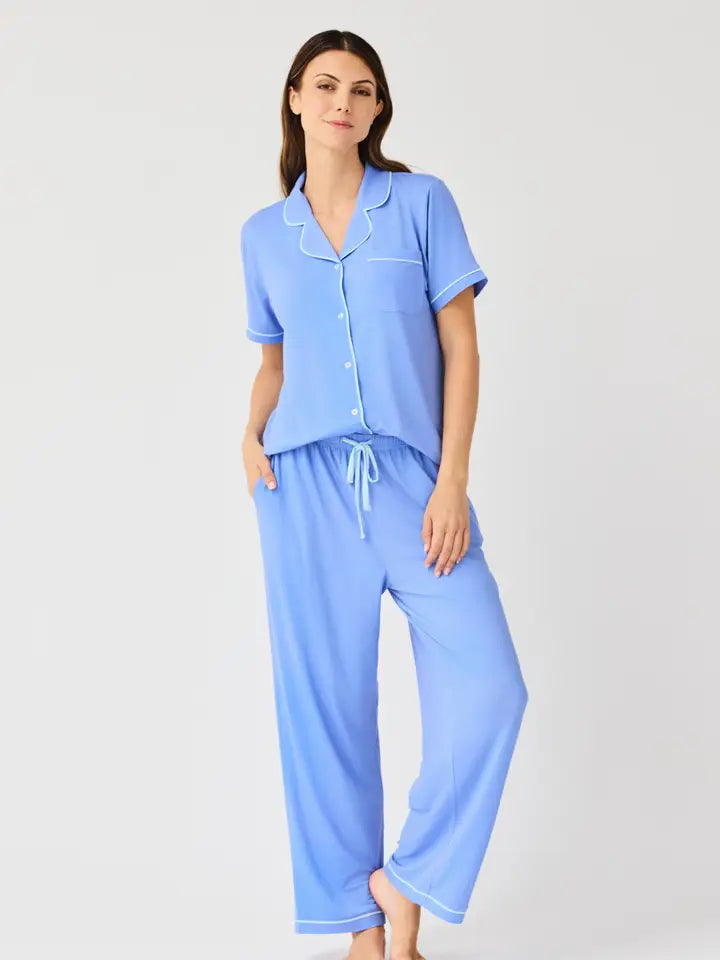 Women's Charlotte Pajama Pants Set | Blue