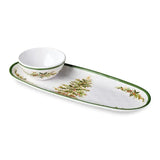 Holly Tree Melamine Tray and Bowl Set