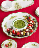 Holly Tree Melamine Chip & Dip Tray