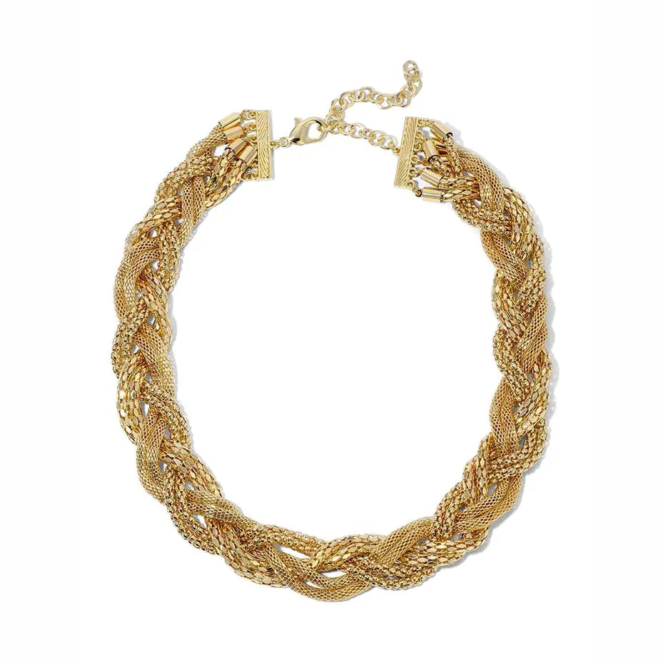 Alba Link Knot Collar Necklace