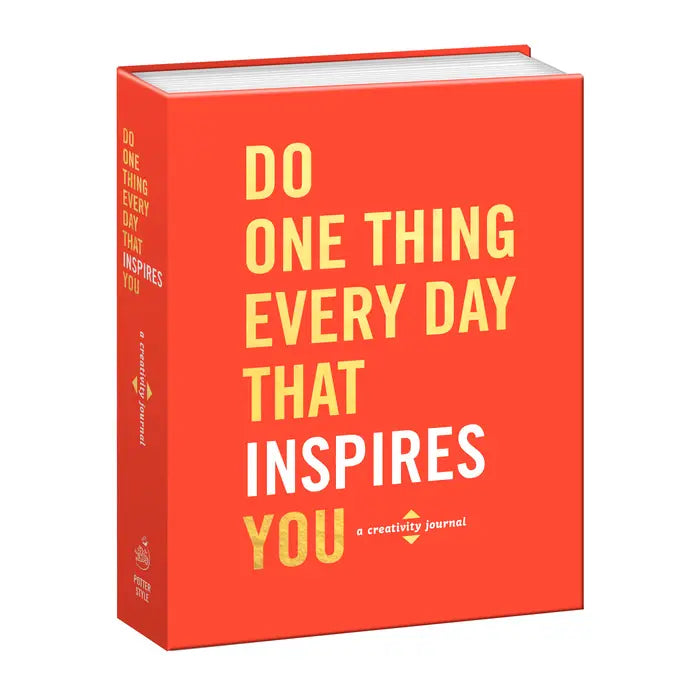Book titled "Do One Thing a Day That Inspires You"