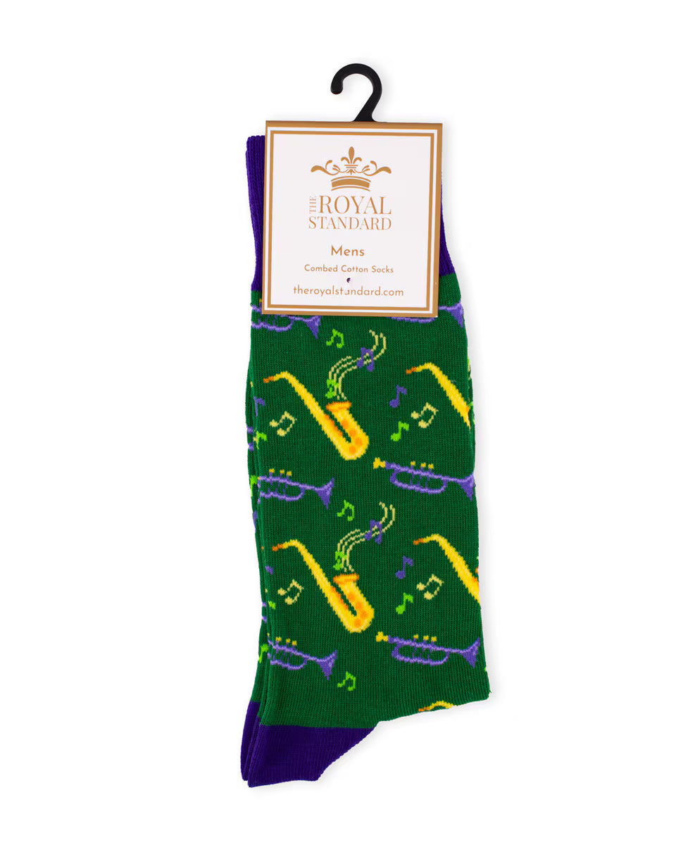 Men's Mardi Gras Flag Socks