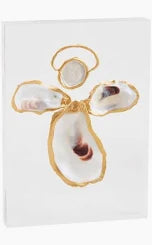 Angel Acrylic Oyster Plaque