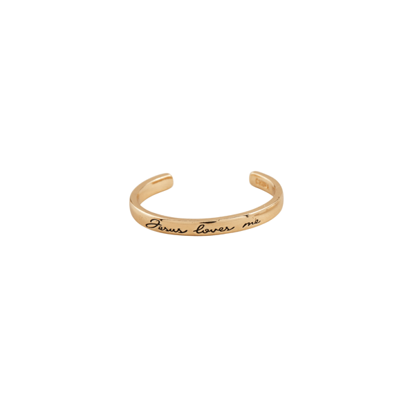 Jesus Loves Me Gold Cuff
