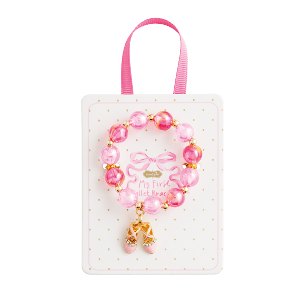 Pink Ballet Shoe Bracelet