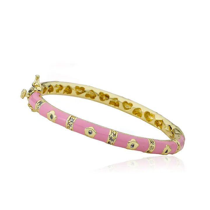 Enamel Flower Bangle 3-6 Yr
