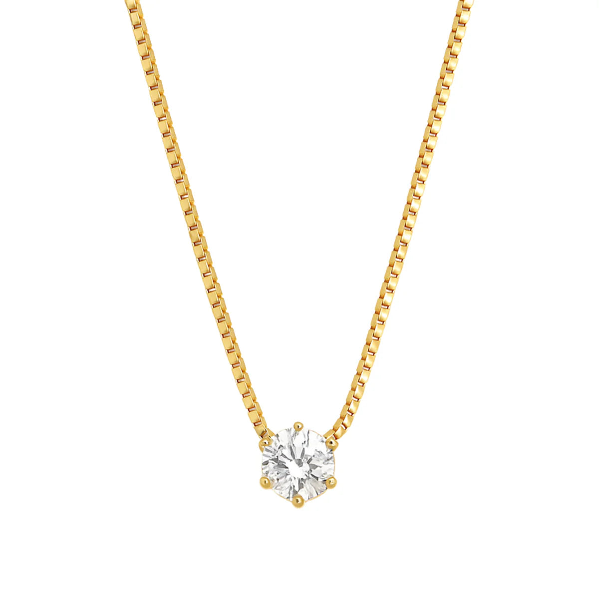 Aubrey Adele Diamond (Simulated) On Box Chain