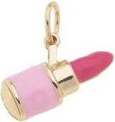 Three-dimensional lipstick design in a bold pink hue