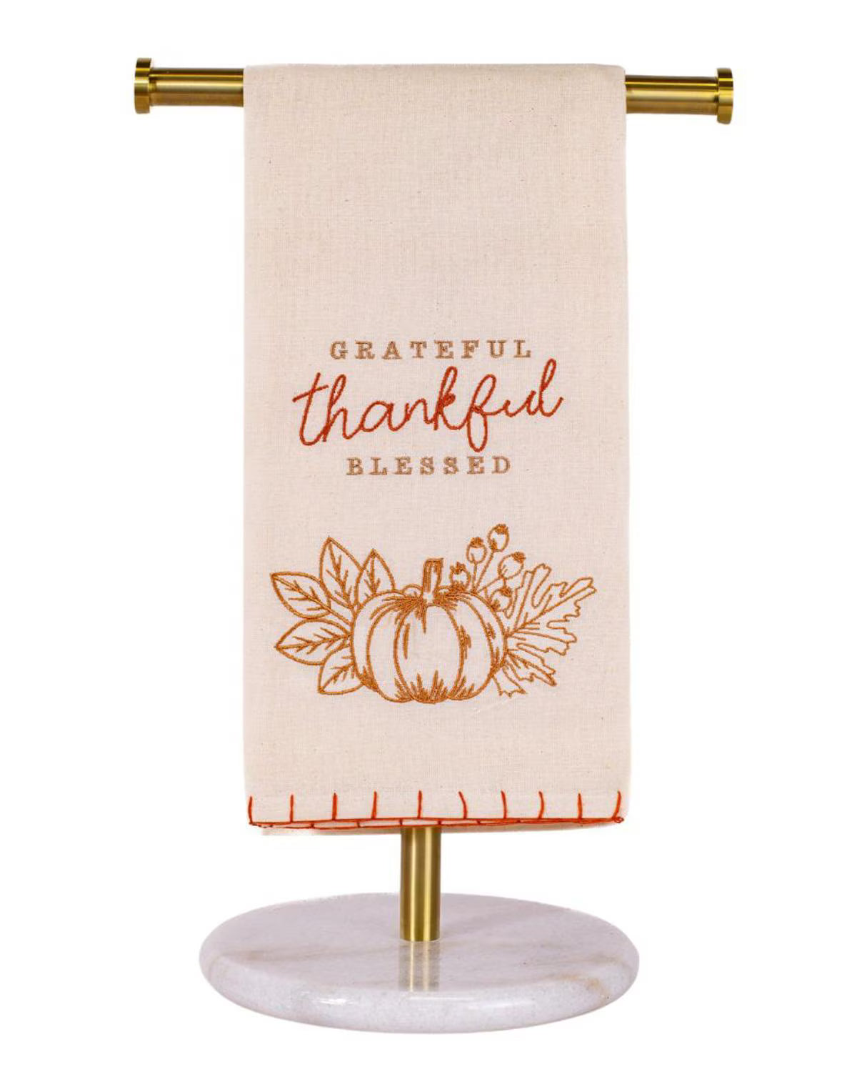 Grateful, Thankful, Blessed Hand Towel