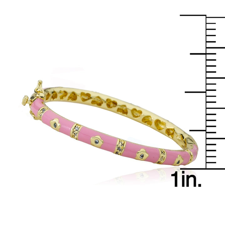 Enamel Flower Bangle 3-6 Yr