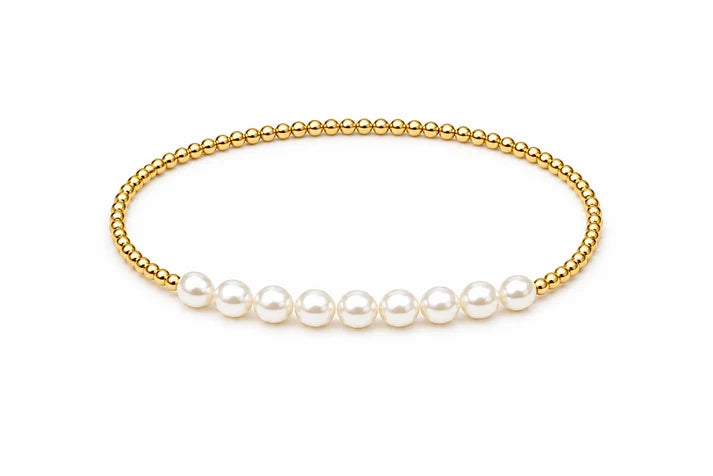 Gold Coast 2mm Margo Pearl Bracelet
