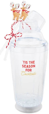 'Tis The Season Light-Up Cocktail Shaker Set