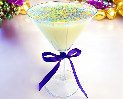 King Cake Martini Candle