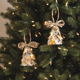 Natural Oyster Tree Light-Up Ornament